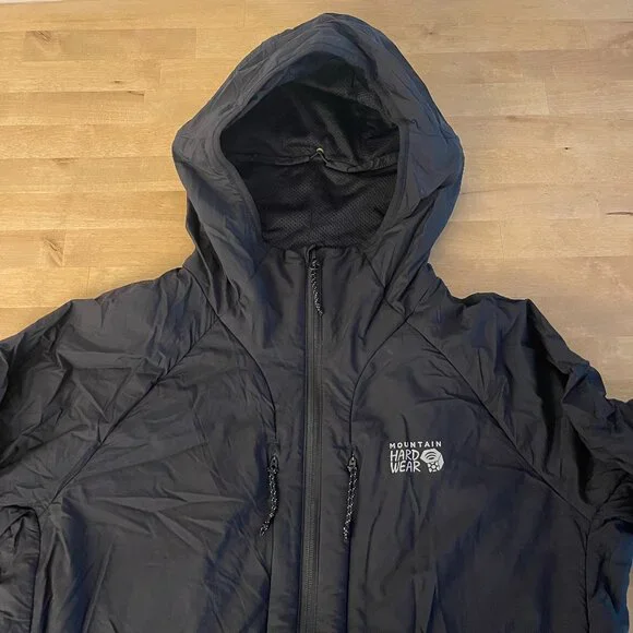 Mountain Hardwear Kor Airshell Warm Ws Hooded Jacket, size XL, color black - Picture 3 of 9